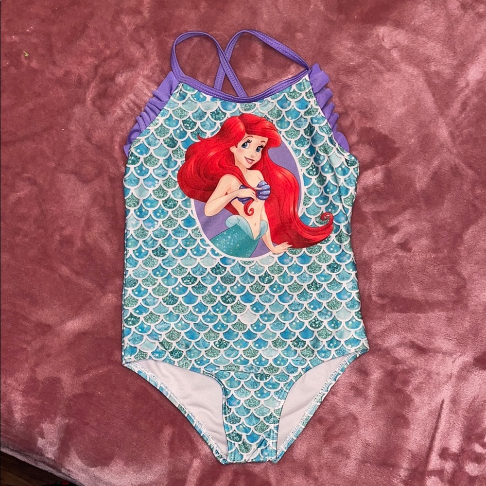 Disney Kids Swim One Piece - Purple and Blue